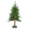 3ft. Pre-Lit Alpine Artificial Christmas Tree, Multicolor Lights